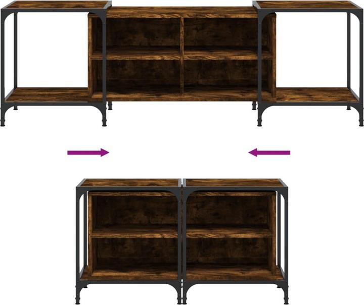 Produktbild VidaXL TV-Schrank Räuchereiche 153x37x50 cm Holzwerkstoff,Farbe