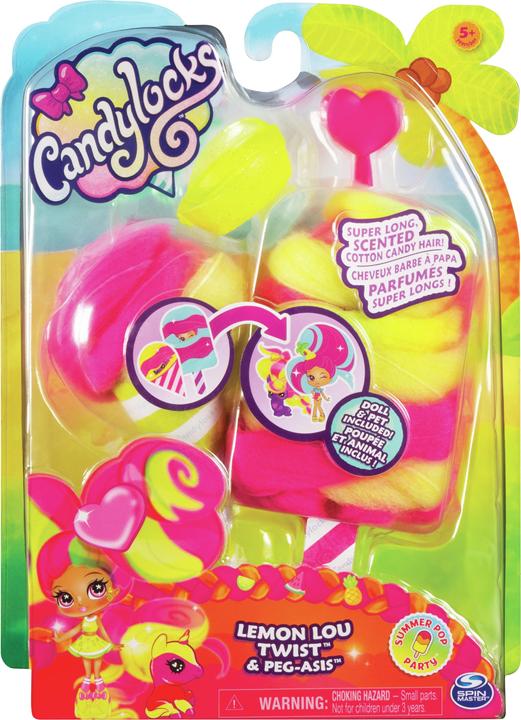 Immagine prodotto Candylocks confezione da 2, bambola da collezione profumata Posie Peach da 7,5 cm e animaletto con