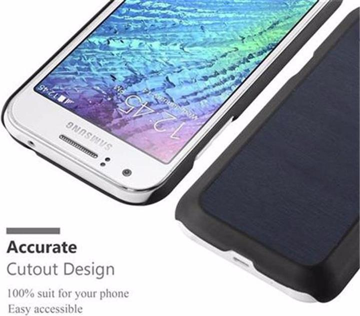 Actual product image Cadorabo Hard Cover Woody Cover (Samsung Galaxy J1)