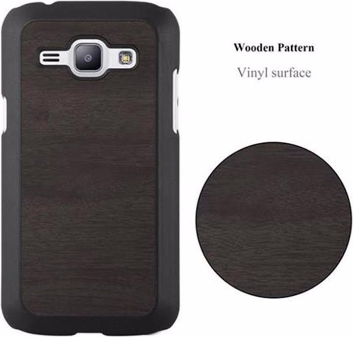 Actual product image Cadorabo Hard Cover Woody Cover (Samsung Galaxy J1)