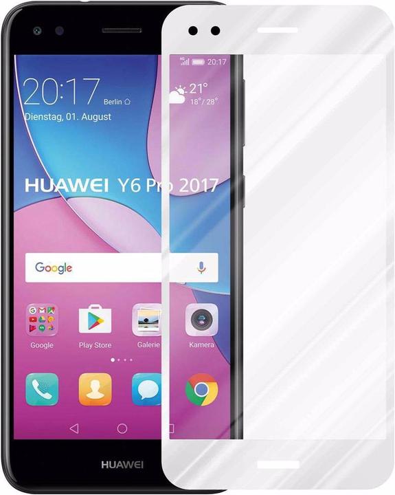 Actual product image Cadorabo Full screen display protection glass (1 Piece, Huawei Y6 Pro (2017))