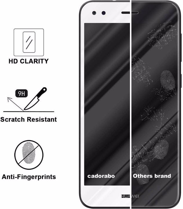 Actual product image Cadorabo Full screen display protection glass (1 Piece, Huawei Y6 Pro (2017))