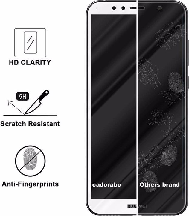 Actual product image Cadorabo Full screen display protection glass (1 Piece, Huawei Y6 Prime (2018))