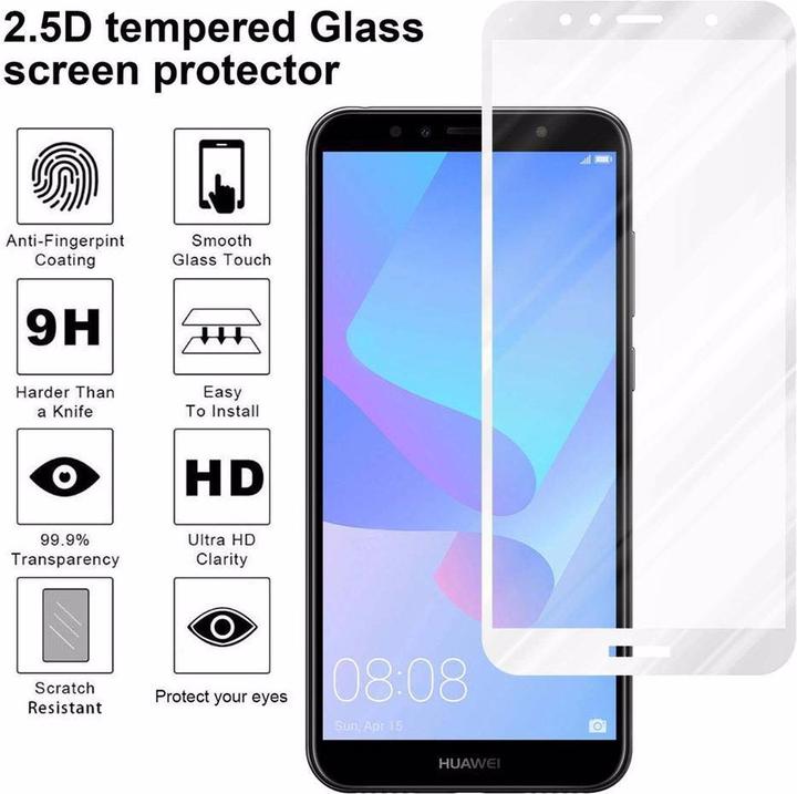 Actual product image Cadorabo Full screen display protection glass (1 Piece, Huawei Y6 Prime (2018))