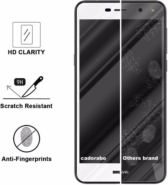 Produktbild Cadorabo Vollbild Displayschutzglas (1 Stück, Huawei Y5 (2017), Huawei Y6 (2017))