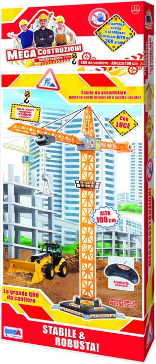Actual product image Rs Toys Mega Costruzioni - Wire-guided crane 100 cm with light