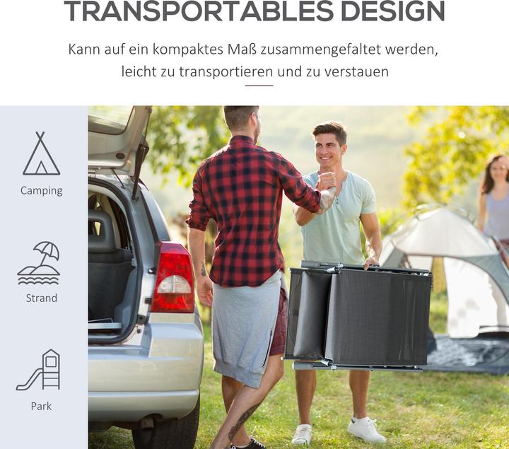 Produktbild Outsunny Sonnenliege mit Kissen (180 cm)