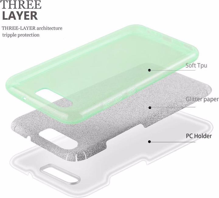 Immagine prodotto Cadorabo Copertura in TPU glitter (3 pezzi) (Haier P10)