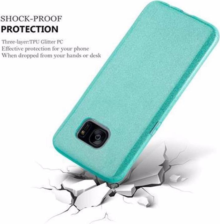 Produktbild Cadorabo TPU Glitzer (3-teilig) Cover (Samsung Galaxy S7 Edge)