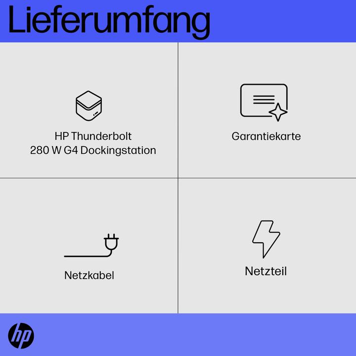Valori nutrizionali e ingredienti HP Thunderbolt G4 Dock (Thunderbolt, 2 Porti)