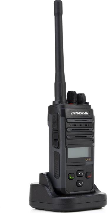 Actual product image PNI Portable radio PMR Dynascan LP-50, 16CH, Scan, Vox, CTCSS, DCS, 2000 mAh battery, IP67