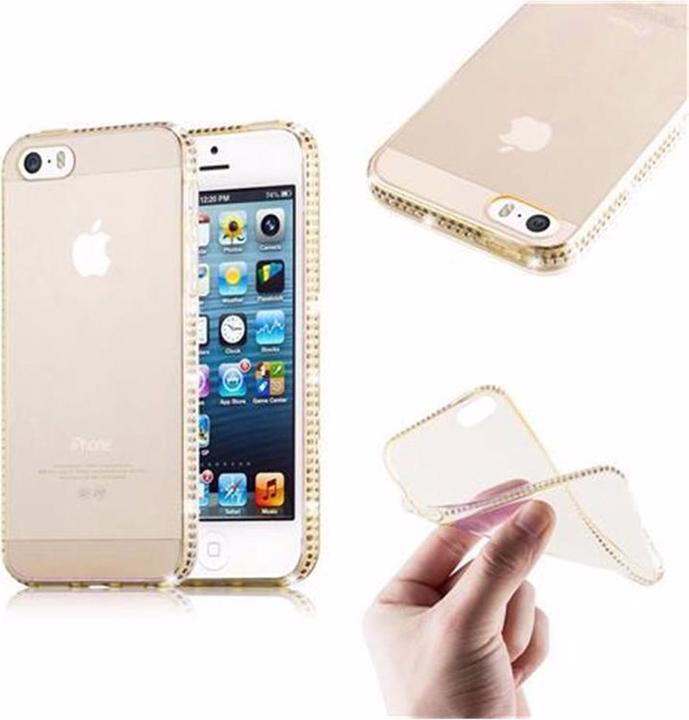 Actual product image Cadorabo TPU Ultra Slim Rhinestone Cover (Apple iPhone 5)