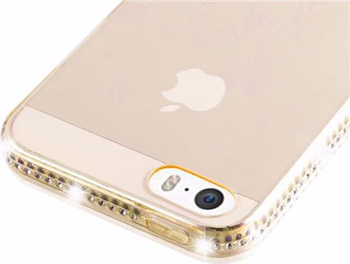Actual product image Cadorabo TPU Ultra Slim Rhinestone Cover (Apple iPhone 5)