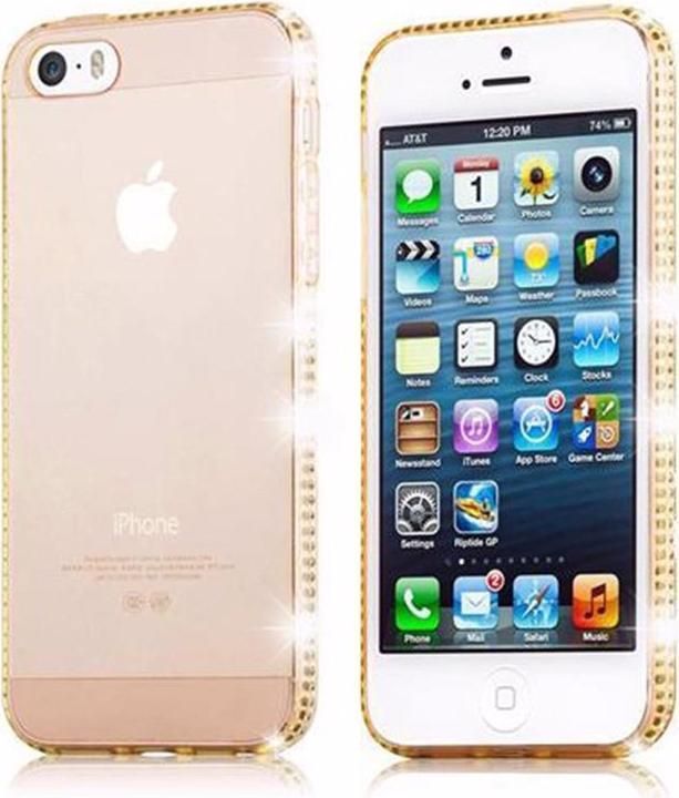 Actual product image Cadorabo TPU Ultra Slim Rhinestone Cover (Apple iPhone 5)