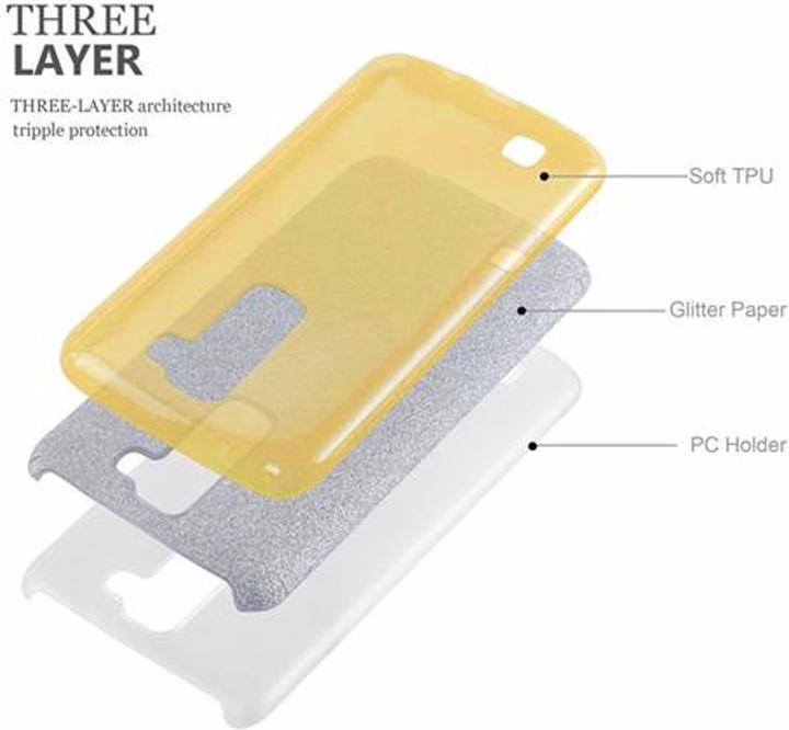 Immagine prodotto Cadorabo Copertura in TPU glitter (3 pezzi) (Samsung Galaxy J7 2016)