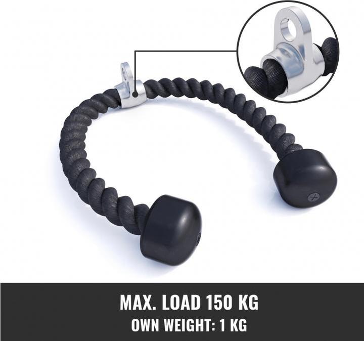Produktbild Gorilla Sports Trizeps Seil inkl. Drehgelenk