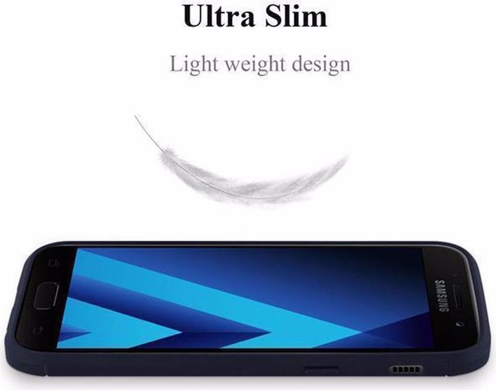 Actual product image Cadorabo TPU Ultra Slim carbon stainless steel combo cover (Samsung Galaxy A3 (2017))