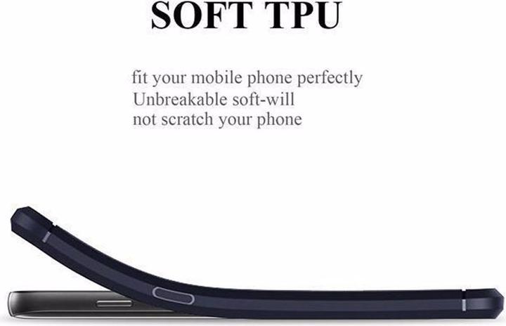 Actual product image Cadorabo TPU Ultra Slim carbon stainless steel combo cover (Samsung Galaxy A3 (2017))