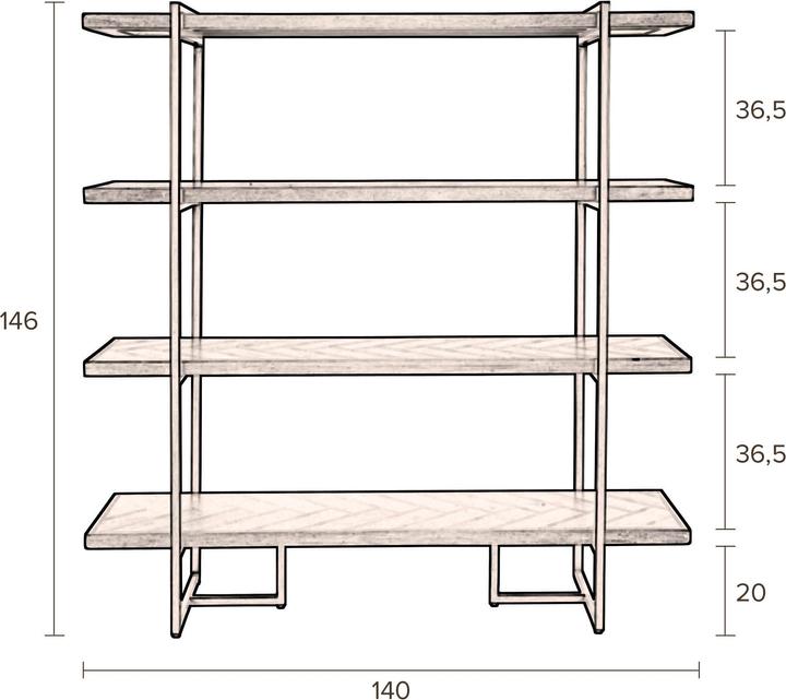 Actual product image Dutchbone Class (140 x 40 x 146 cm)