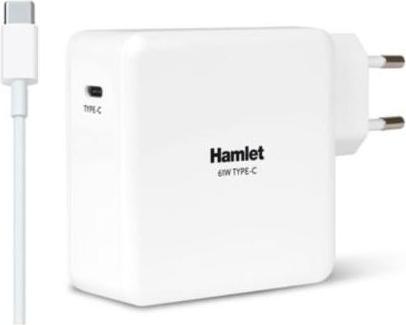 Hamlet 61W Type-C Charger alimentatore universale per notebook bianco (61 W)
