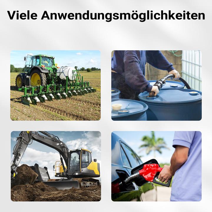 Produktbild Wiltec Diesel Heizöl Zähler 3bar 10-60l/min Anschlüsse 25,4mm Abweichung 1% Heizölpumpe