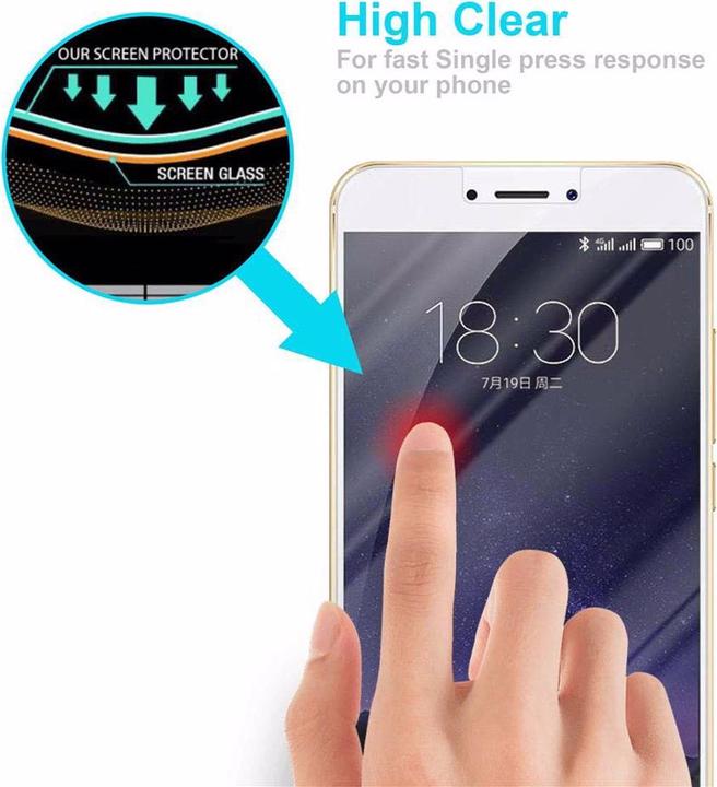Actual product image Cadorabo display protection glass (1 Piece, Meizu MX6)