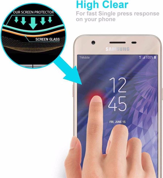 Produktbild Cadorabo Displayschutzglas (1 Stück, Samsung Galaxy J3 (2018))