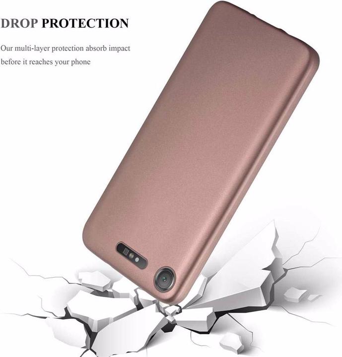 Actual product image Cadorabo TPU Matt Metallic Cover (Sony Xperia XZ1)
