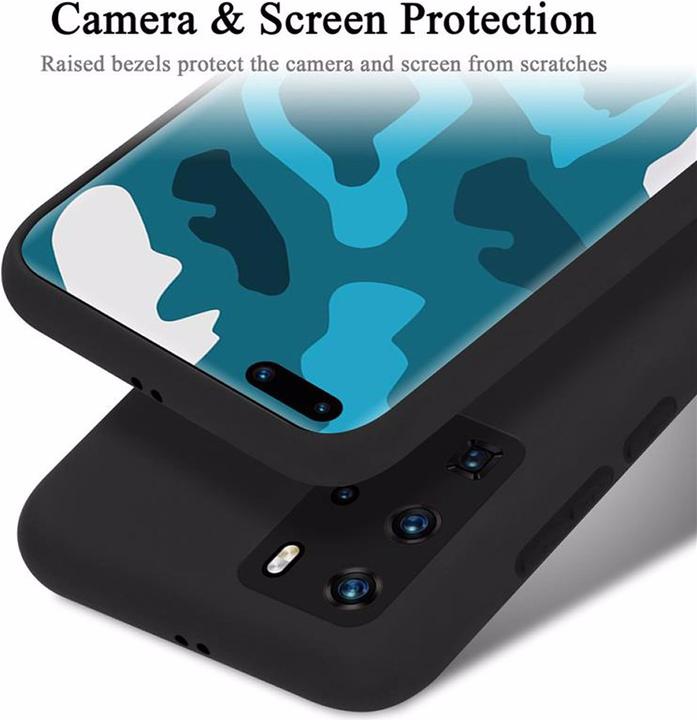 Actual product image Cadorabo TPU Liquid Silicone Case Cover (Huawei P40 Pro+)