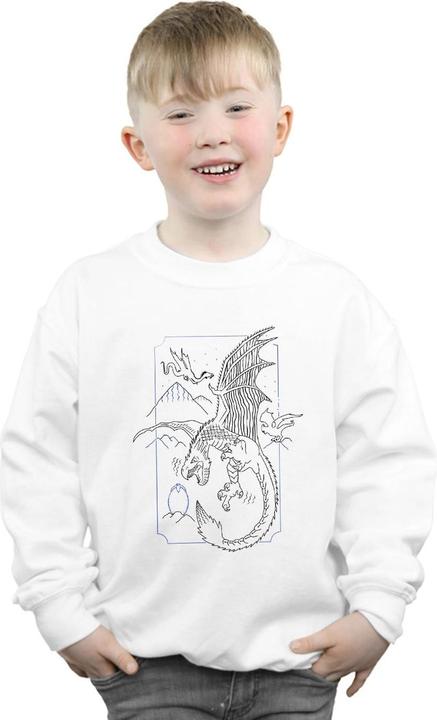Actual product image Boys Dragon Line Art Sweatshirt (128)