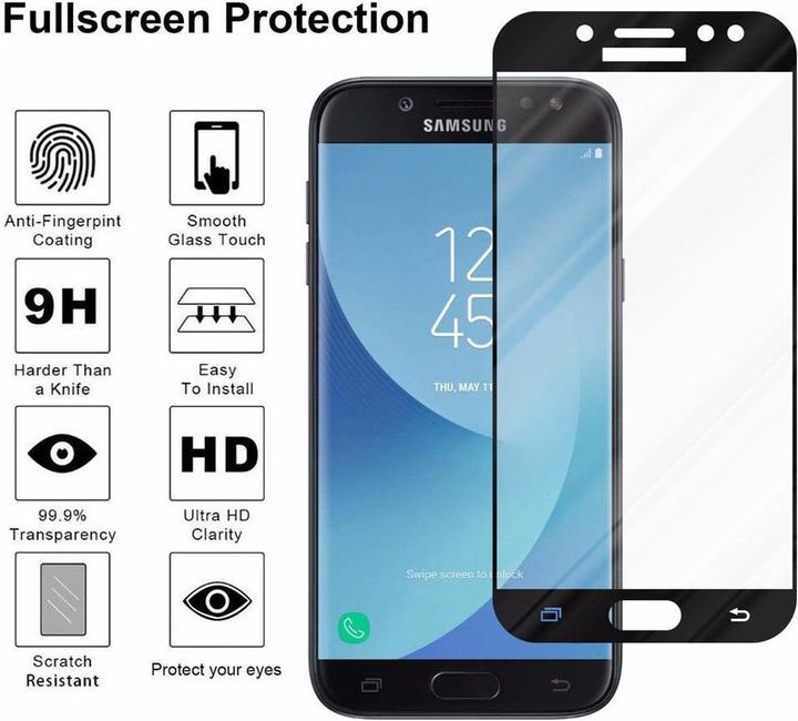 Produktbild Cadorabo Vollbild Displayschutzglas (1 Stück, Samsung Galaxy J7 Pro, Samsung Galaxy J7 2017)