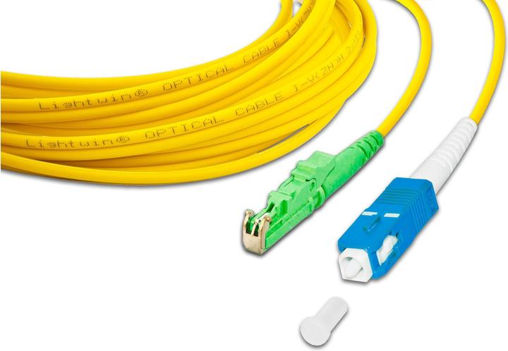 Produktbild Lightwin LWL-Patchkabel LSH/APC-SC, Singlemode, Simplex, 1m (LSOH, CAT6a, 1 m)