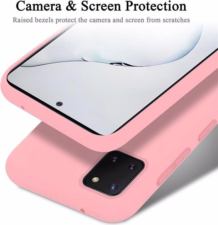 Actual product image Cadorabo TPU Liquid Silicone Case Cover (Samsung Galaxy A81)
