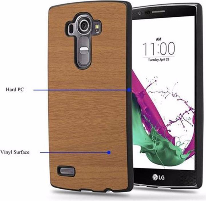 Actual product image Cadorabo Hard Cover Woody Cover (LG G4, Motorola Moto G4 Plus)