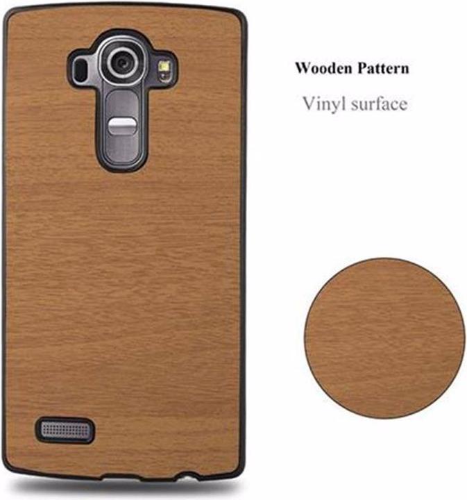 Actual product image Cadorabo Hard Cover Woody Cover (LG G4, Motorola Moto G4 Plus)