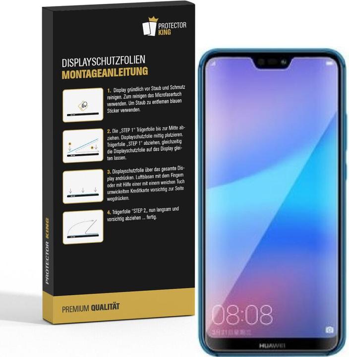 Actual product image Protectorking 6x Panzerfolie Anti-Shock matt entspiegelt (6 Piece, Huawei P20 Lite)