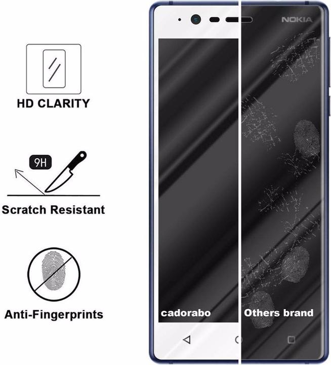 Immagine prodotto Cadorabo Vetro di protezione del display a schermo intero (1 Pezzo/i, Nokia 3.1)