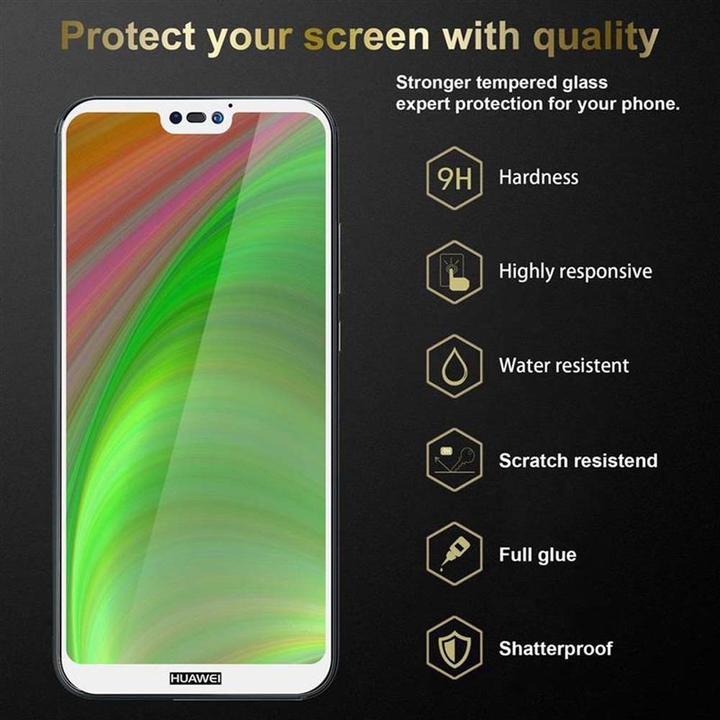 Actual product image Cadorabo Full screen display protection glass (1 Piece, Huawei Nova 3E)