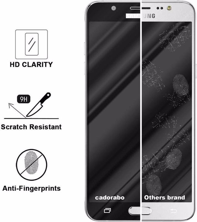 Actual product image Cadorabo Full screen display protection glass (1 Piece, Samsung Galaxy J7 2016)