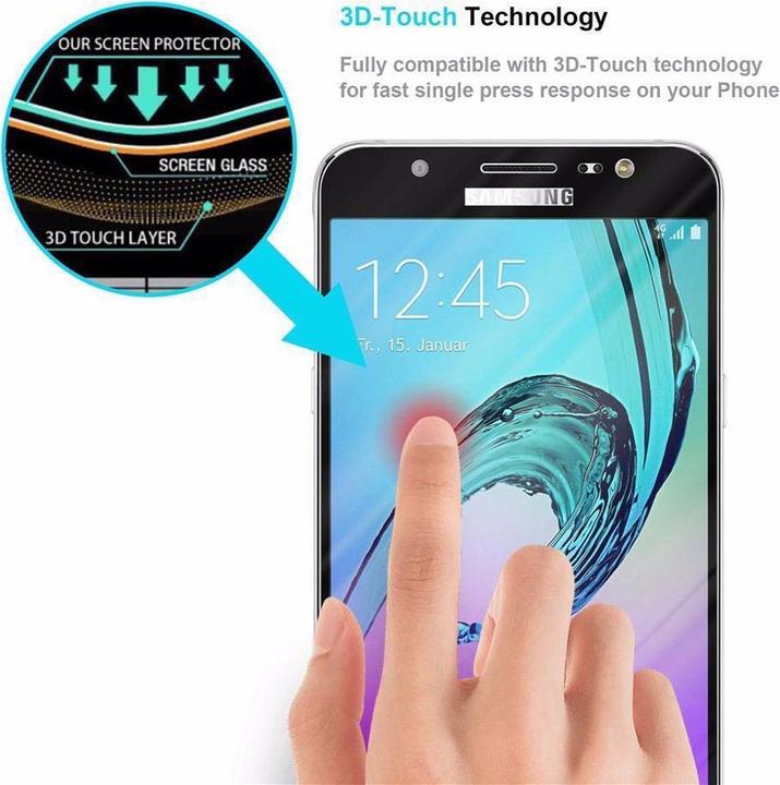 Actual product image Cadorabo Full screen display protection glass (1 Piece, Samsung Galaxy J7 2016)