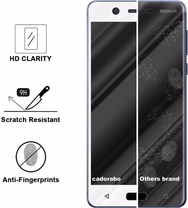 Actual product image Cadorabo Full screen display protection glass (1 Piece, Nokia 5.1)