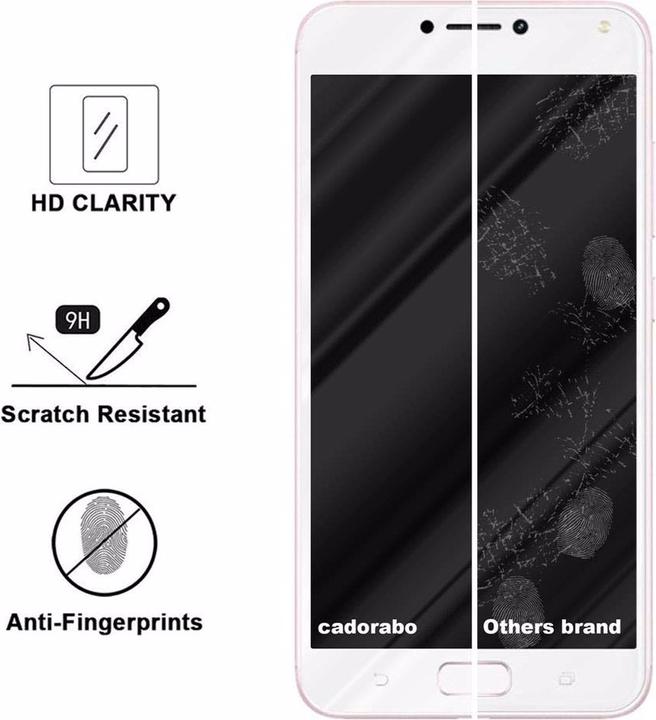 Actual product image Cadorabo Full screen display protection glass (1 Piece, Asus Zenfone 4 Max)