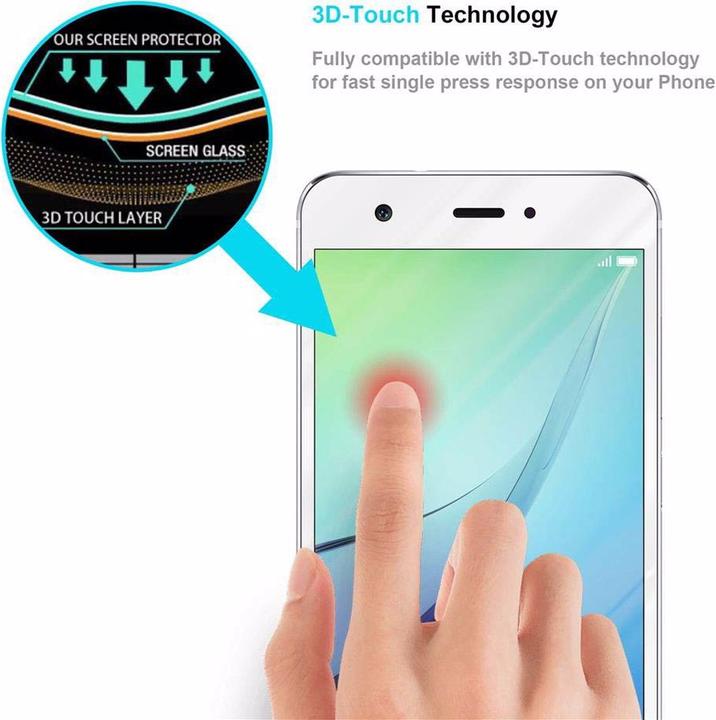 Actual product image Cadorabo Full screen display protection glass (1 Piece, Nova)