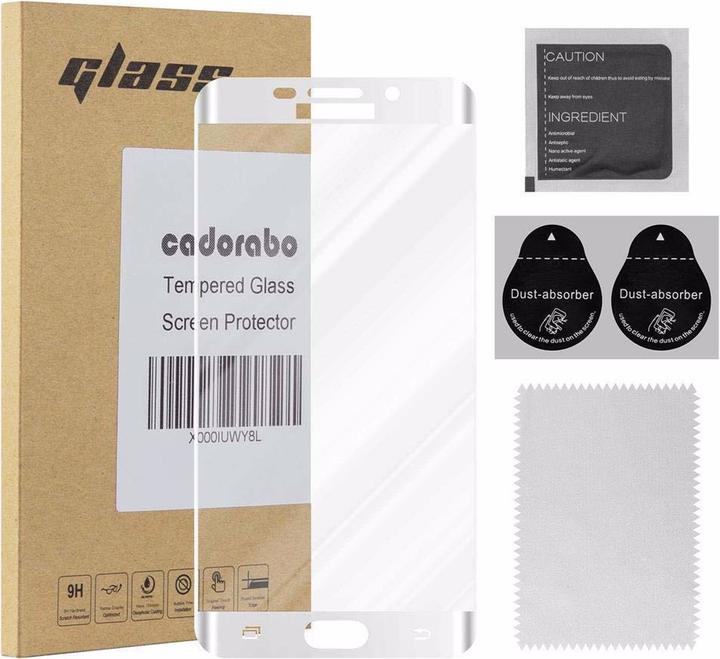 Actual product image Cadorabo Full screen display protection glass (1 Piece, Samsung Galaxy S6 Edge)
