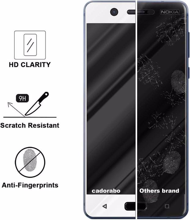 Actual product image Cadorabo Full screen display protection glass (1 Piece, Huawei Y5 (2017))
