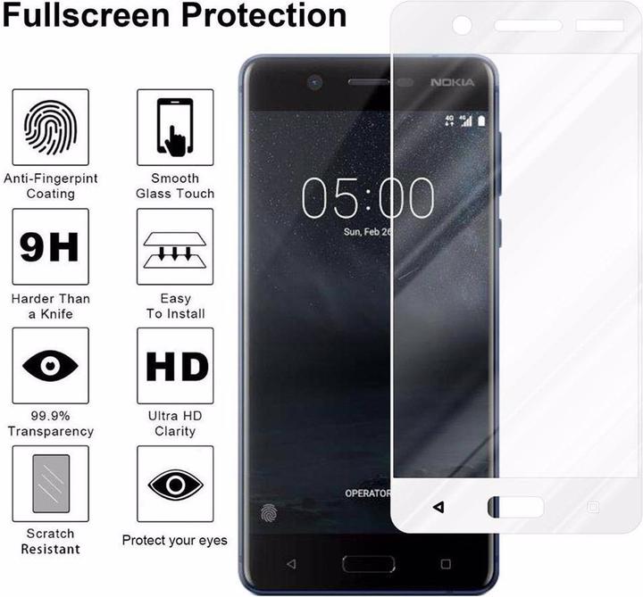 Actual product image Cadorabo Full screen display protection glass (1 Piece, Huawei Y5 (2017))