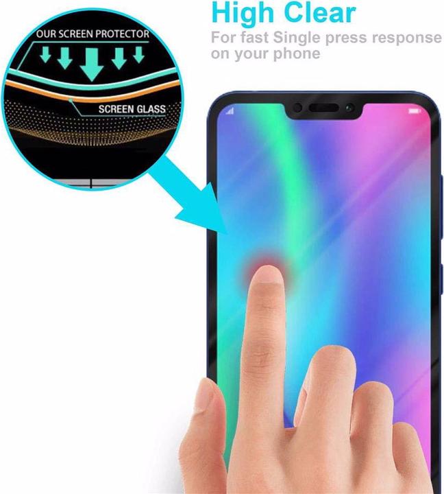 Actual product image Cadorabo Full screen display protection glass (1 Piece, Fee 8C)