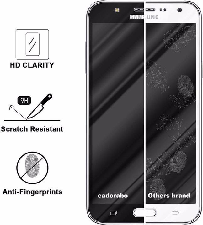 Actual product image Cadorabo Full screen display protection glass (1 Piece, Samsung Galaxy A7)