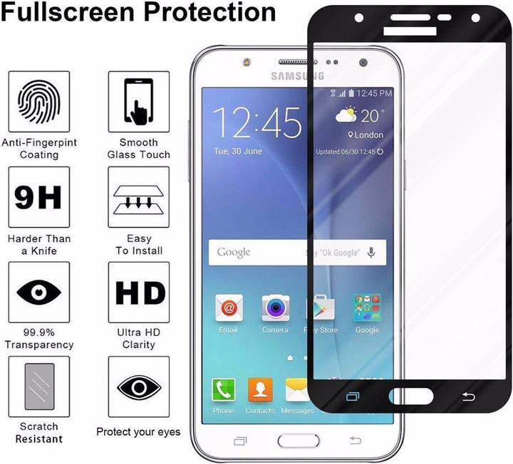 Actual product image Cadorabo Full screen display protection glass (1 Piece, Samsung Galaxy A7)