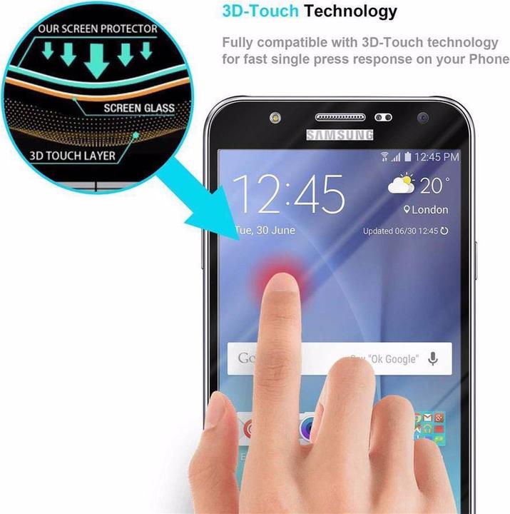 Actual product image Cadorabo Full screen display protection glass (1 Piece, Samsung Galaxy A7)